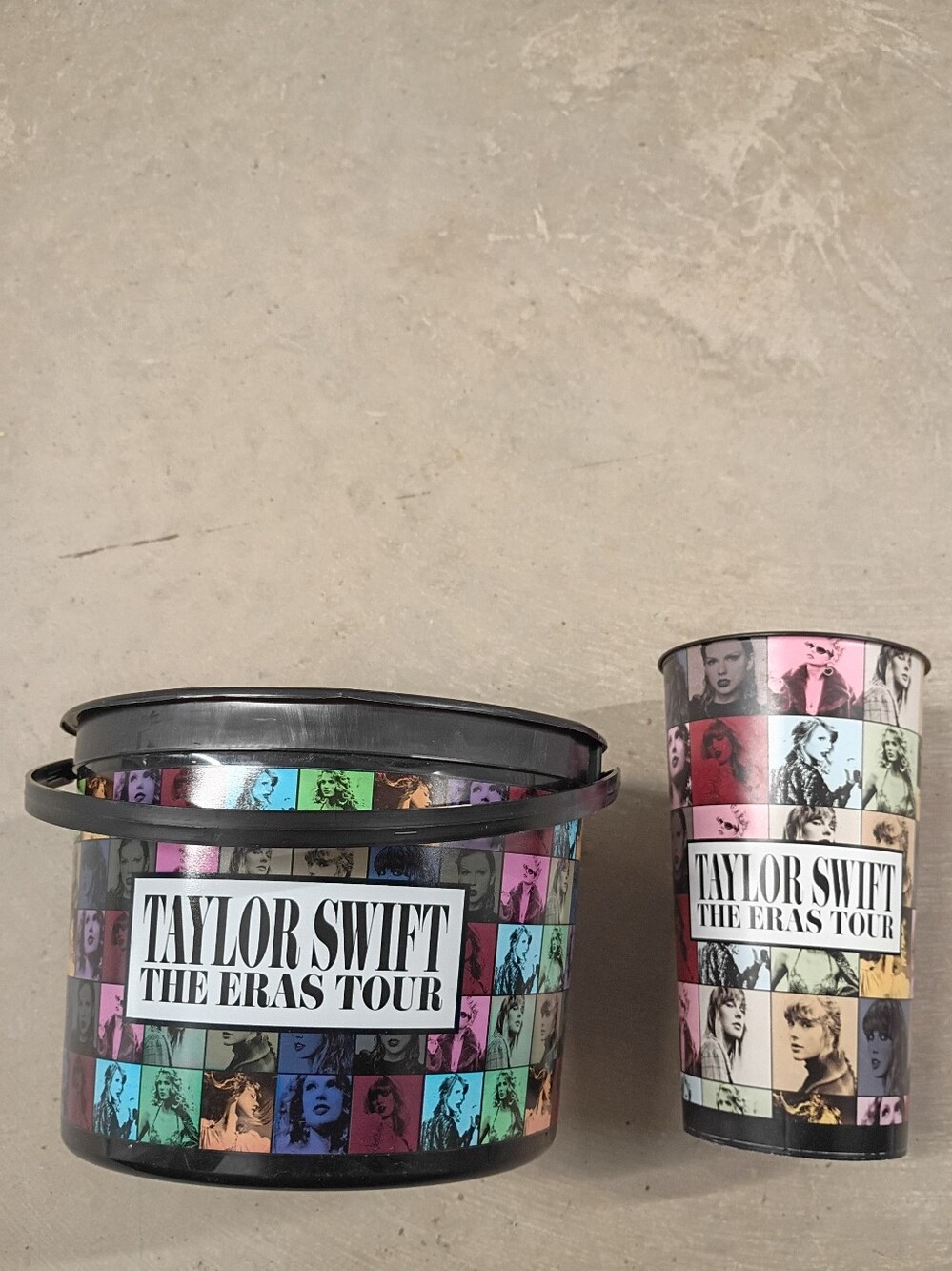 Taylor Swift Multi-Color Eras Tour Popcorn Bucket and Cup